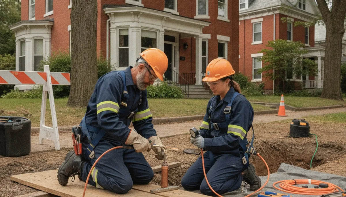 Boston, MA plumber repairing a residential plumbing issue for Plumbers Boston MA